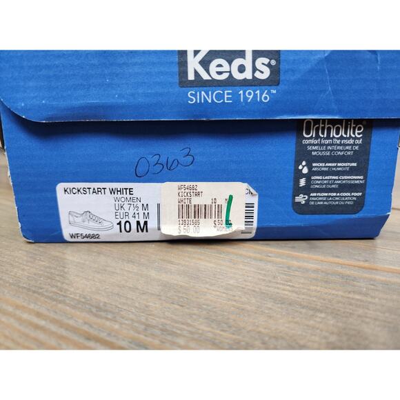 Keds Women’s White Canvas Shoes, Dream Foam, Size 10 - Picture 4 of 11